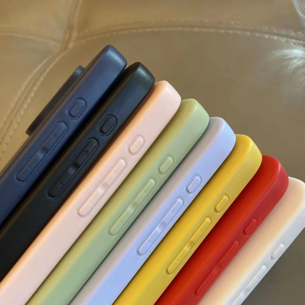 Original Liquid Silicon Case for Apple iphone 15 Pro Max 15 Plus Matte Soft Back Cover Fundas For iphone15 Plus 15Pro Max - náhled 6