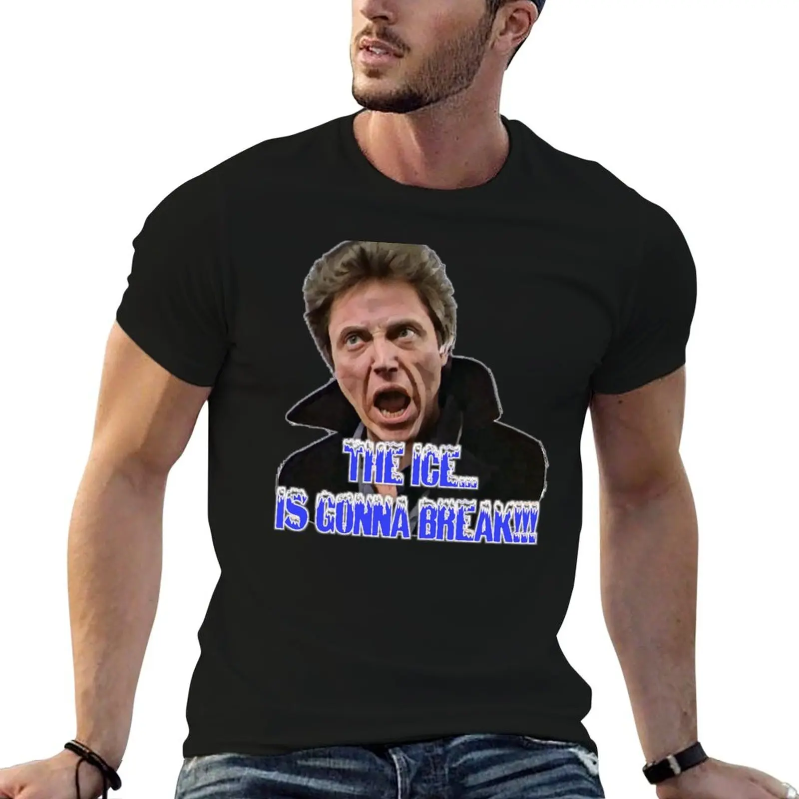 THE DEAD ZONE - The ice...is gonna break! T-Shirt Casual Simple Design Short Sleeve Shirt