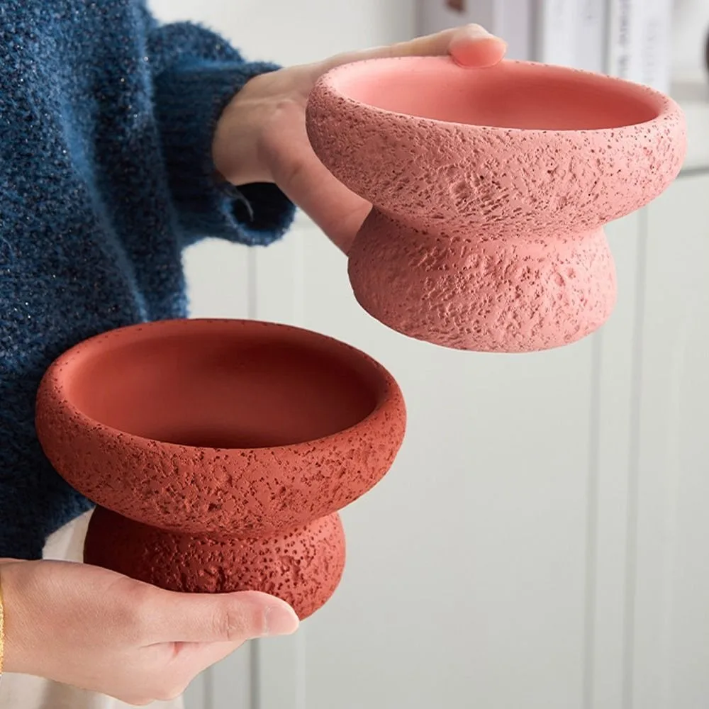 

Creative Nordic Style Cement Flowerpot Handmade Waterproof Succulent Flower Pot Stone Planter Pot For Indoor Outdoor Plant