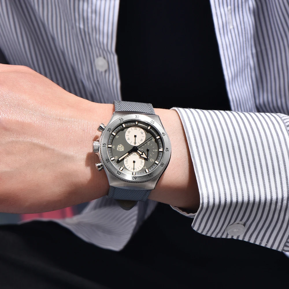 2025 جديد Rollstimi ساعات رجالي مقاوم للماء ساعة كوارتز بكرونوغراف للرجال هدية الياقوت مرآة الفولاذ المقاوم للصدأ ساعة اليد