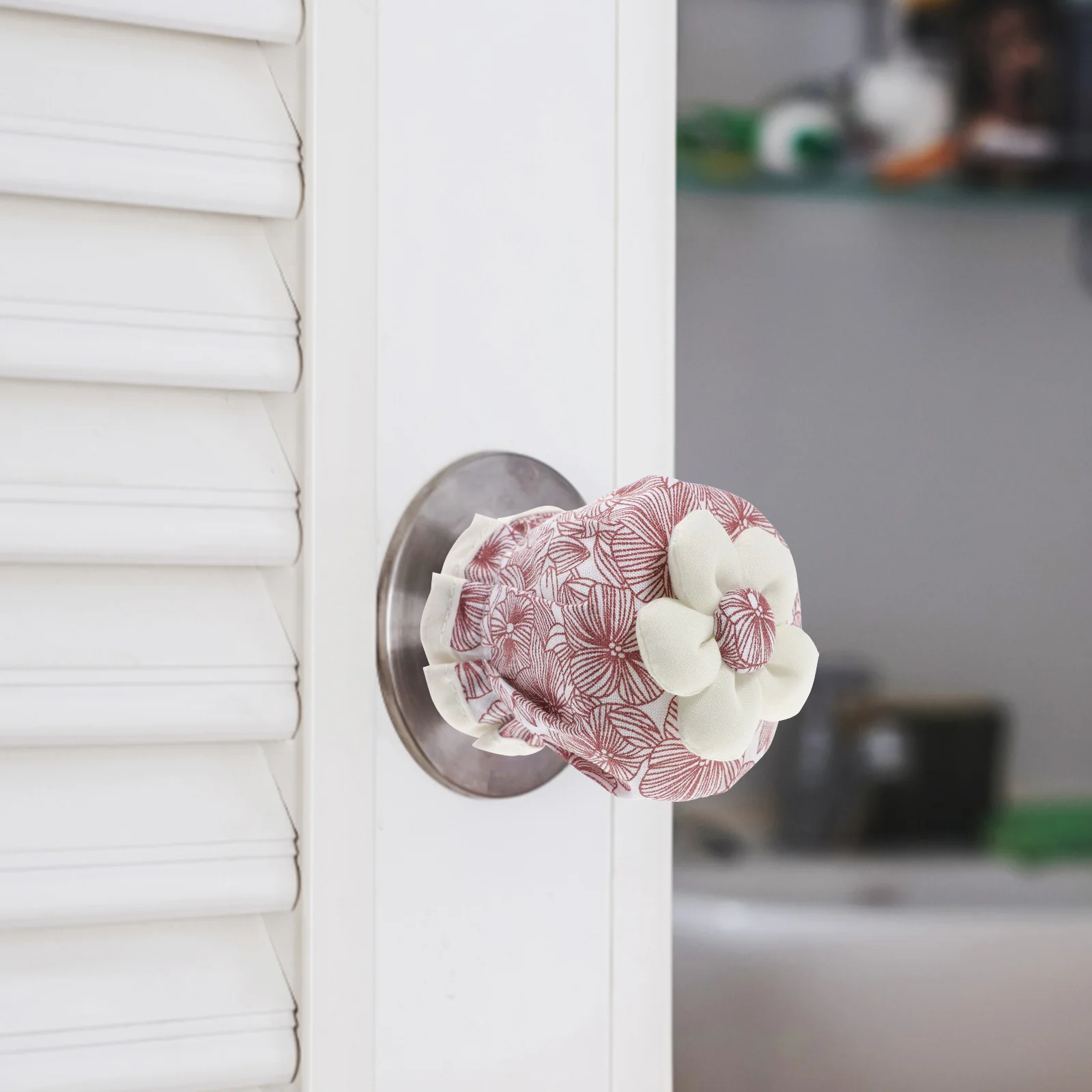 

2 шт. чехлов для дверных ручек из хлопковой ткани, зимние защитные накладки на ручки, мягкие, эластичные, от холода, для использования в помещении и на улице, для безопасности детей