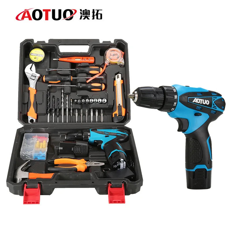 Border Charging Drill12V Electric Screwdriver Screwdriver,lithium Electric Drill Power Tools, Direct Charging Hand Drill Package
