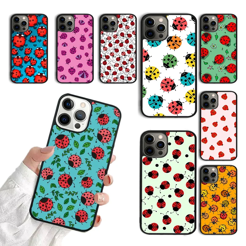 Seven Star Ladybug Phone Case For iPhone 15 16 SE2020 13 14 Pro Max 11 12 14 Pro Max 8 7 Plus 13 12 Mini Cover coque Fundas