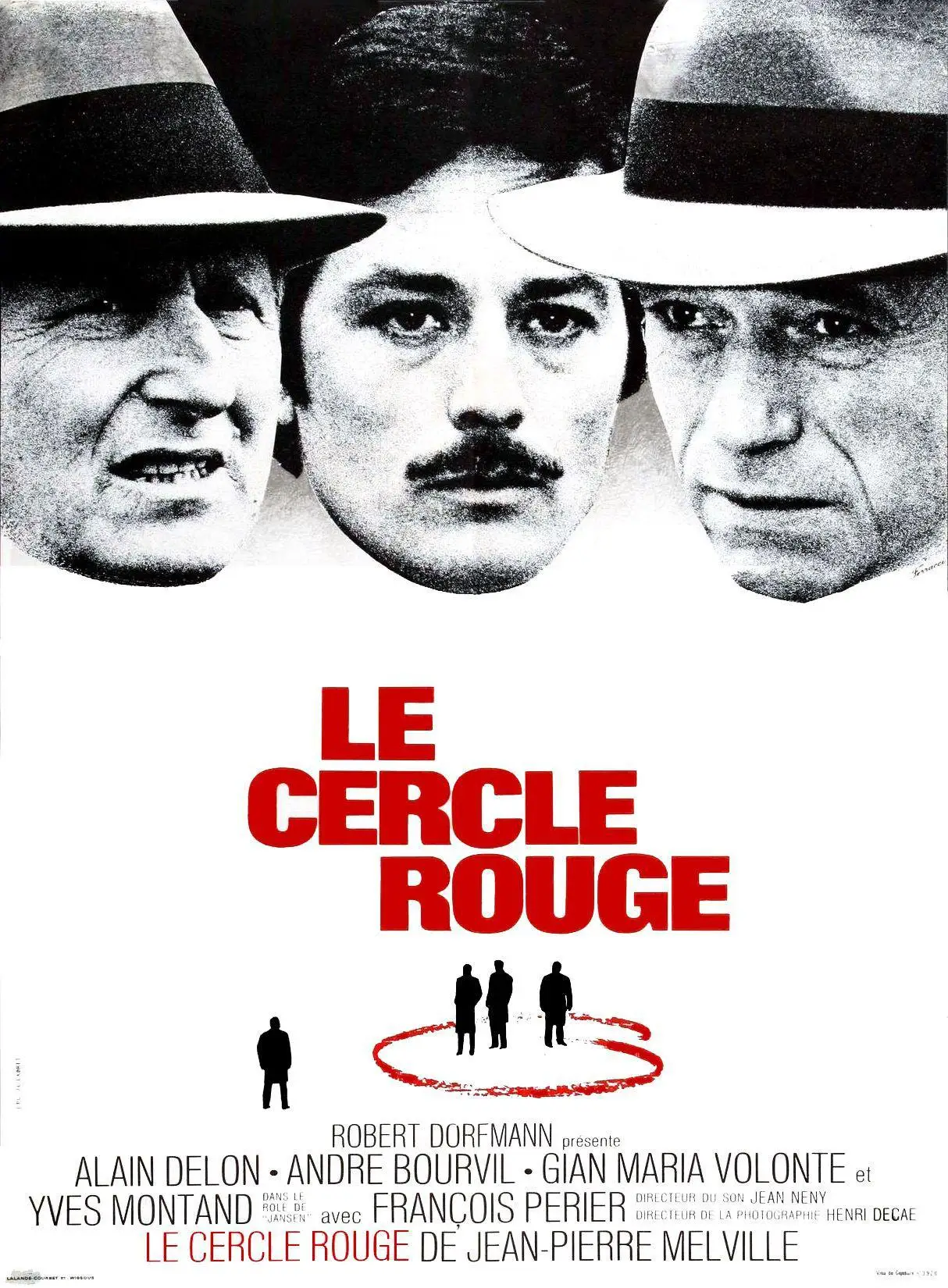 Movie Le cercle rouge (1970) The Red Circle Silk Poster custom Home Decorative Wall Painting