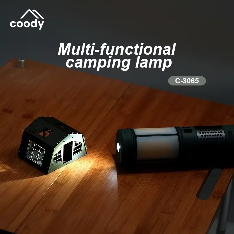 Portable LED Camping Lantern Rechargeable Outdoor Tent Light Emergency Hanging Lamp for Hiking Fishing Night Adventure Gear