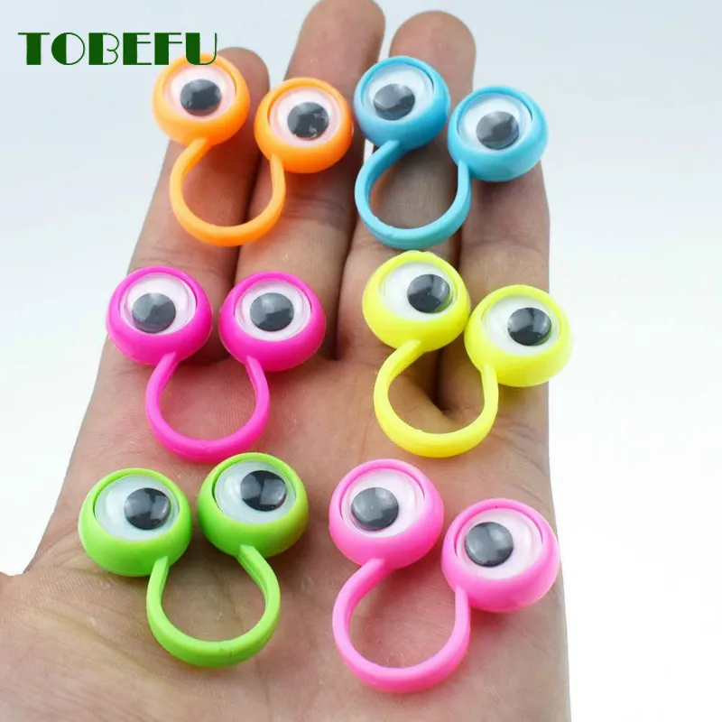 5/10/20Pcs Active Eye Ring Children Parent-child Props Cool Practical Jokes Finger Toys personality Event Giveaway Gags Gifts