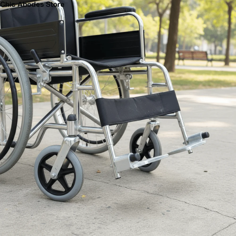 

8-дюймовые колеса, передний ролик для инвалидной коляски, гладкие, гибкие, прочные, резиновые, сплошные колеса, противоскользящие, сверхмощные сменные колеса