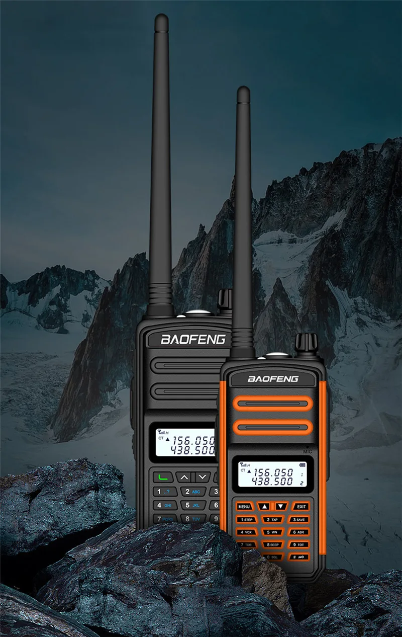 Imagem -05 - Relógio Baofeng-bf-s5plus-triband Rádio de Vias Vhf Uhf136174mhz 400520mhz Banda Dupla Scanner Policial