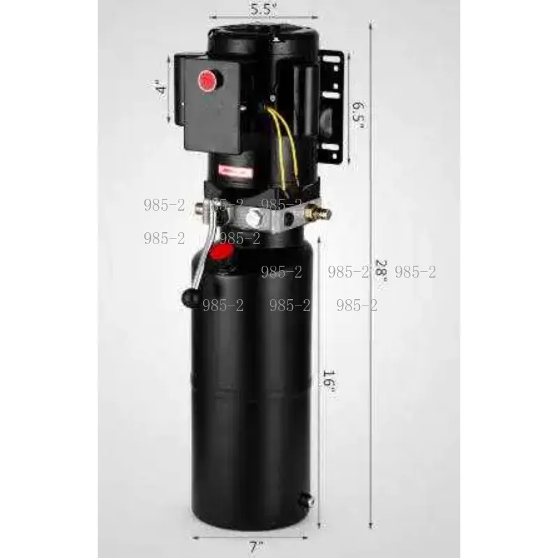 3.5 Gallon Reservoir Hydraulic Pump Unit 14 Quart, 220V 2950PSI Power Supply for Car Lift Jack
