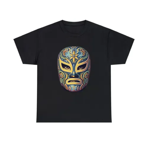 Punto Maestro Colorful Lucha Libre Wrestler Mask Graphic Unisex T-shirts For Man Woman Short Summer Tees