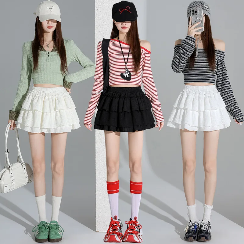 

Versatile Puffy Skirt 2026 Spring and Summer New A-word Skirt