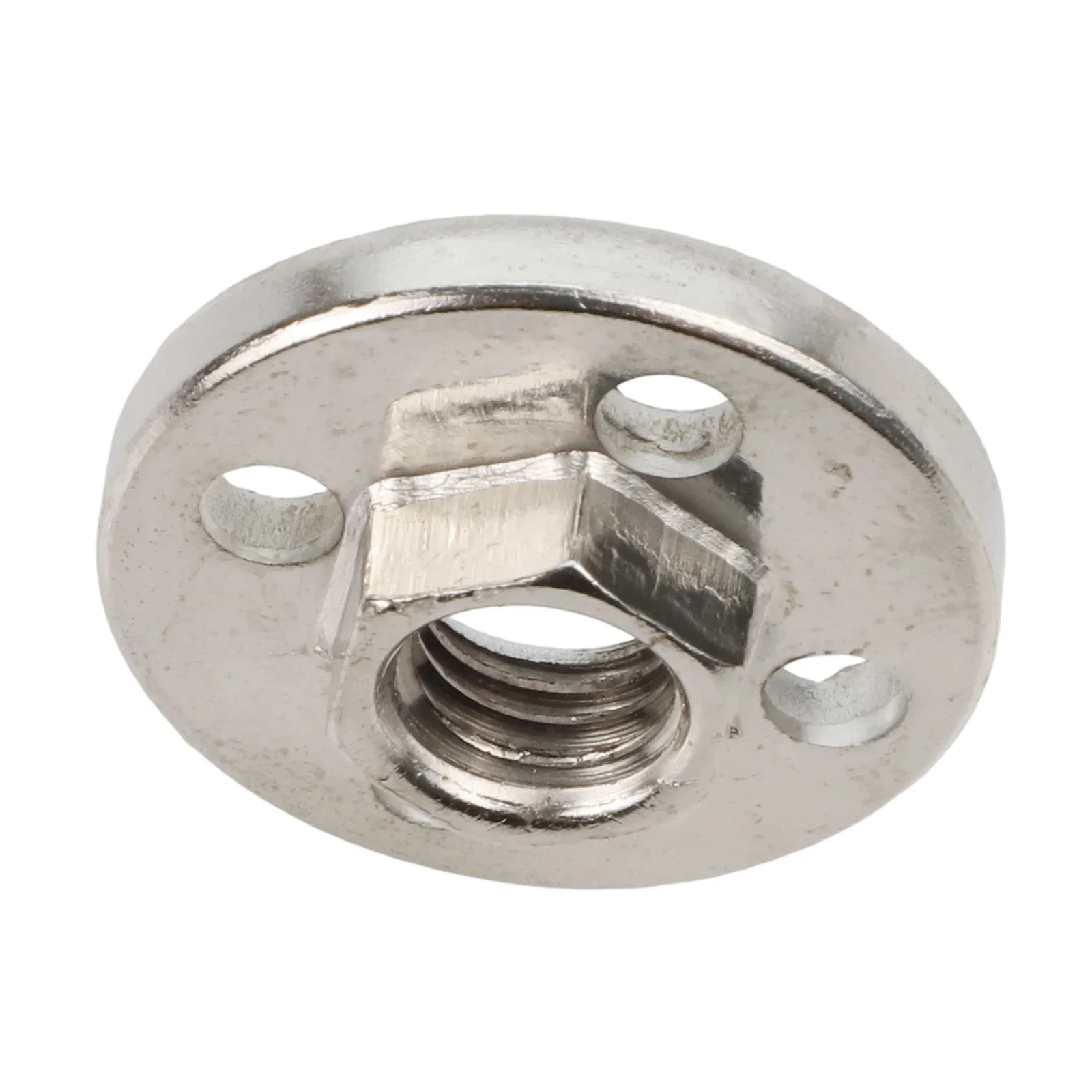 

Полировальная нажимная пластина с прецизионной резьбой, 2 шт., для угловой шлифмашины, инструмент для установки, шестигранная гайка с четырьмя отверстиями, металлический электроинструмент