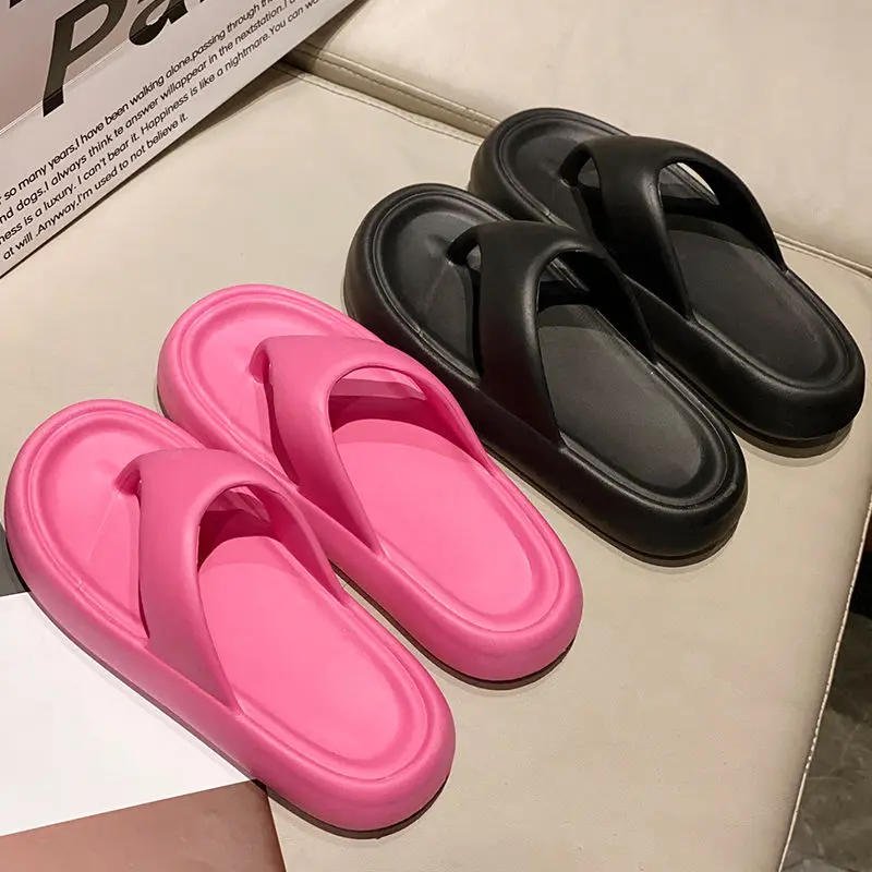 

Flip-flops Men's and Women's Eva Summer Non-slip Soft Sole Beach Wear Clip Slippers Men's and Women's Thick Sole