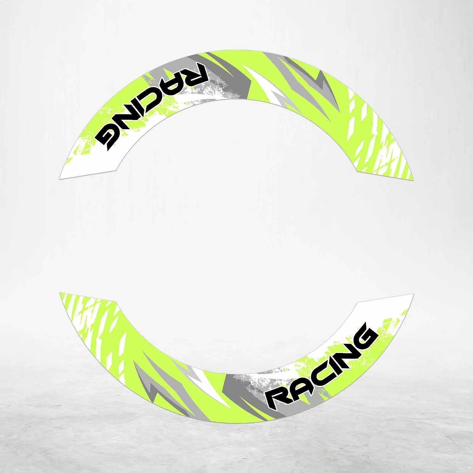 S02W Light Green 2-PIECE Rim Decals Wheel Stickers For Kawasaki Z900RS 2018-2022