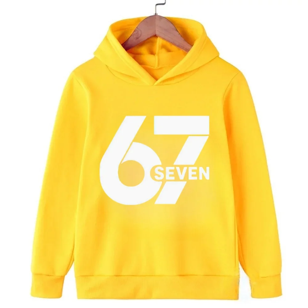 سترة بغطاء للرأس بطباعة ممتعة من Six-Seven: اختيار لطيف للأطفال الصغار - بطانة فنية كرتونية من 6 إلى 7 سنوات، راحة طوال اليوم. مثالية لأيام الميلاد والملعب