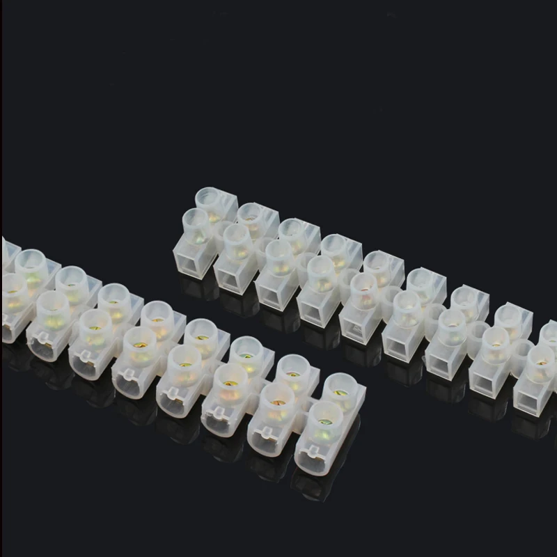 1/3/5pcs Wire Connector Screw Terminal 3A10A 15A 20A 30A Dual Row 12 Positions Barrier Strip Block Terminal Electrical Connector