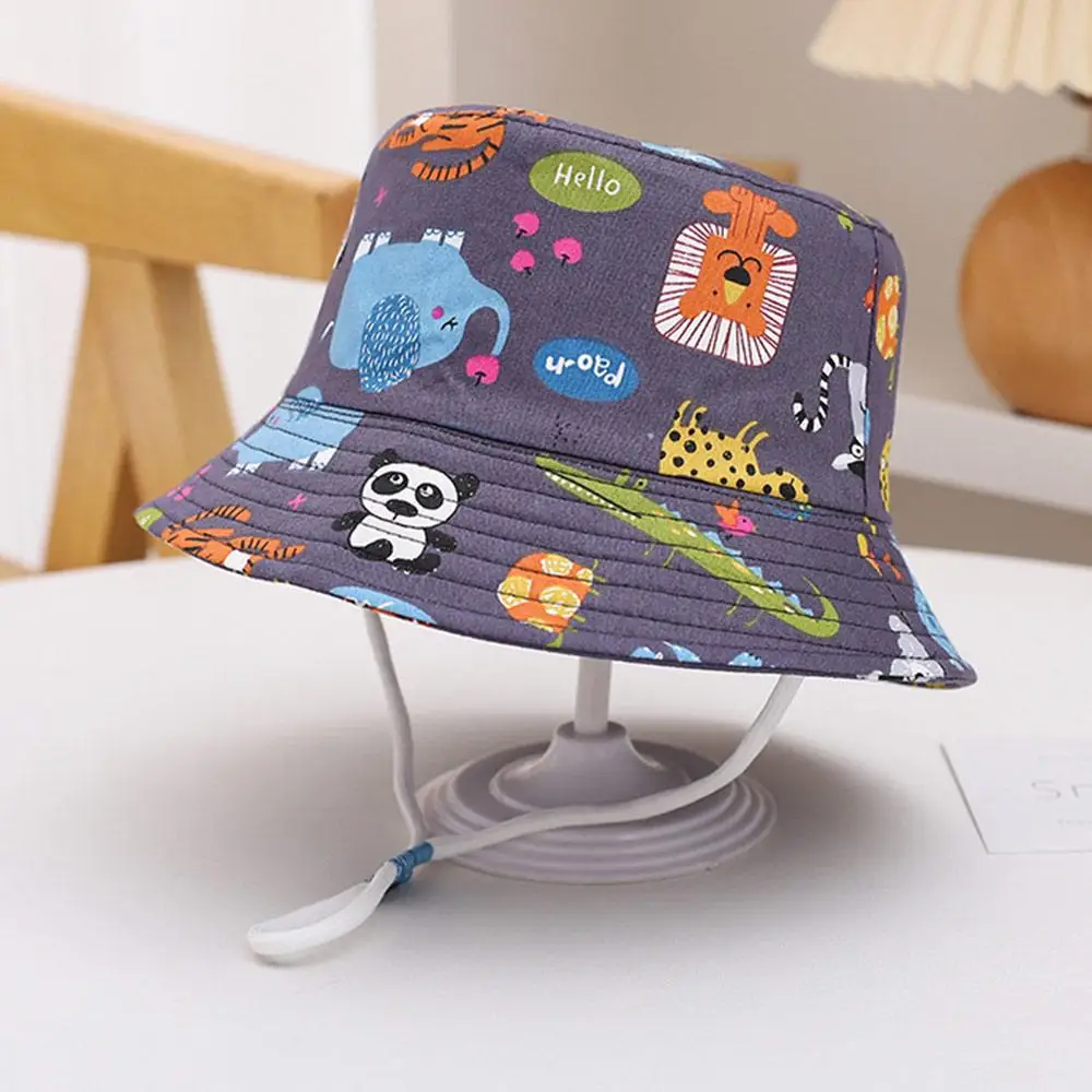 Kinder-Eimerhut, Cartoon-Druck, Bären-Sonnenhut, UV-Schutz, Fischerhut für Kinder, schnell trocknender Strandhut für Jungen und Mädchen