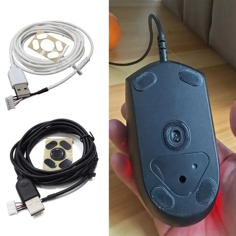 Complete Maintenance Bundles Rubber Cable Mouse Feet Screwdriver for G102 Smooth Operations Gaming Equipment 896C