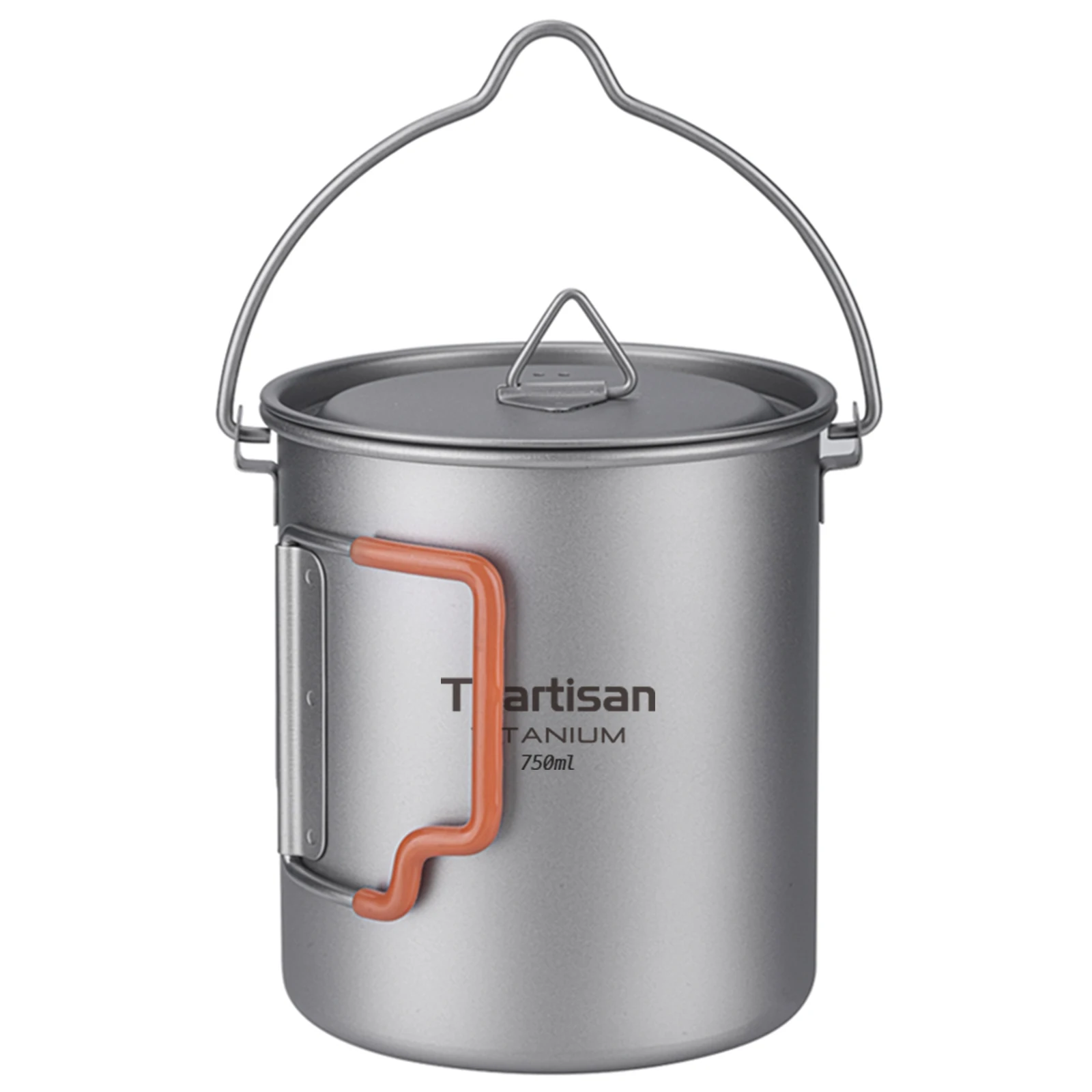 Tiartisan Outdoor Camping Pure Titanium Mug with Collapsible Handle Ultralight Portable Tea Cup Coffee Mug Drinkware gallery 5