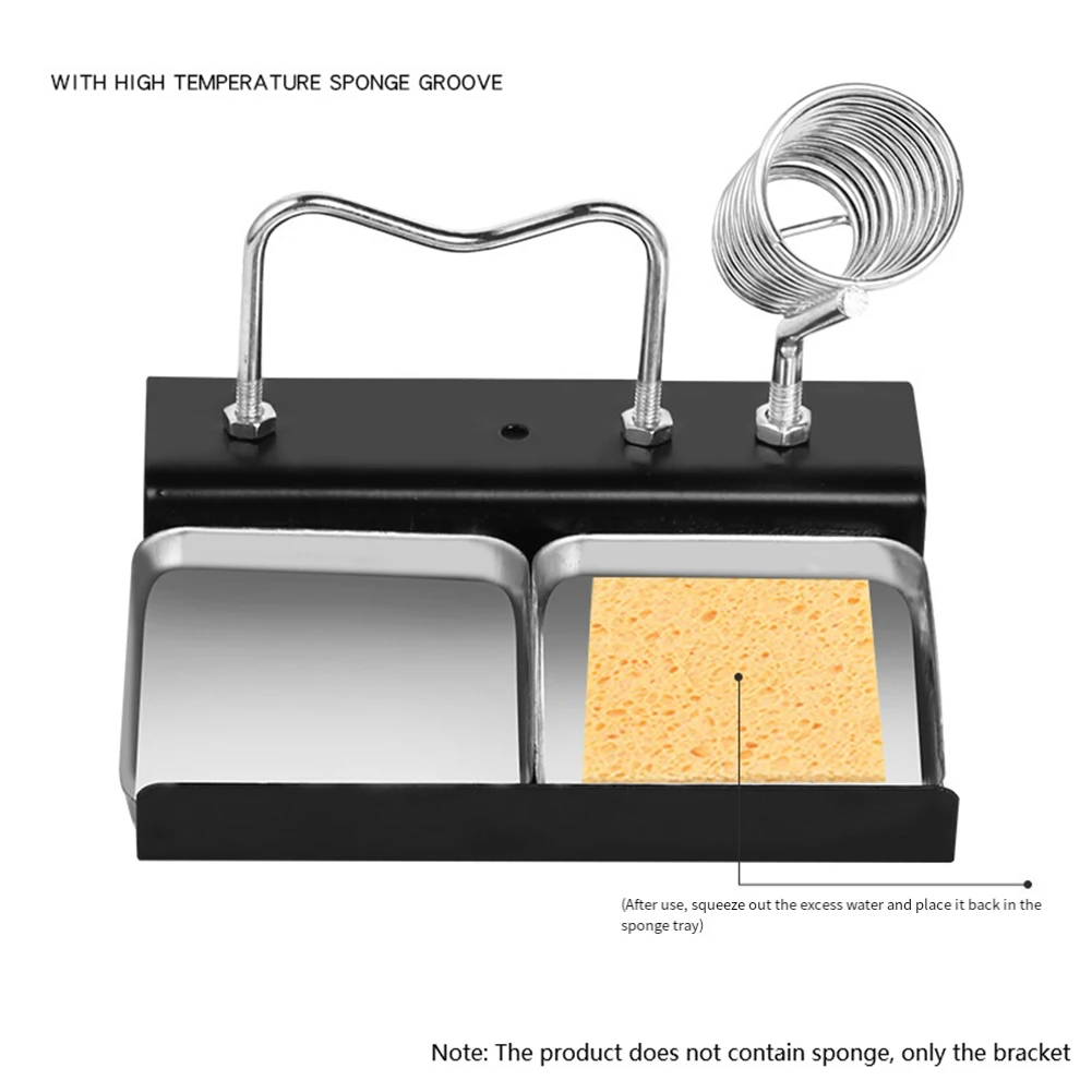 1pc Soldering Iron Holder Soldering Iron Rests Double-Rack For Electronic Repair Maintenance Accessories