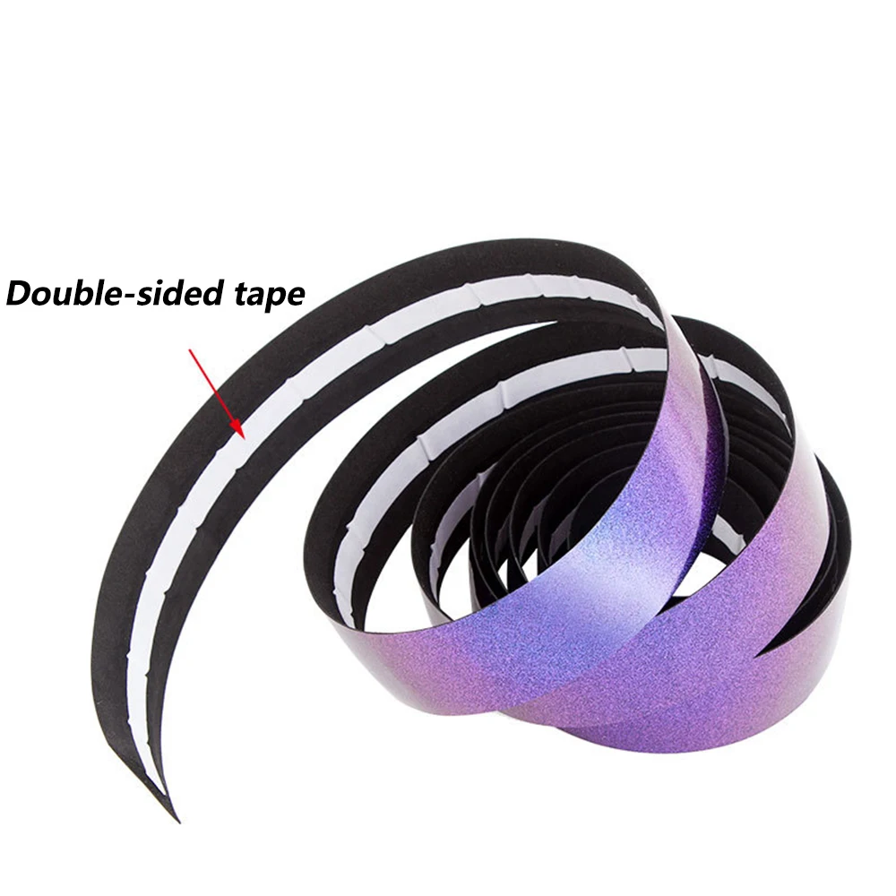 2 stücke Chameleon Farbe Rennrad bar Band EVA PU Fahrrad Lenker Band Atmungsaktiv Schweiß Anti-Skid Stoßdämpfer Wrap band 2150mm – Detail 7