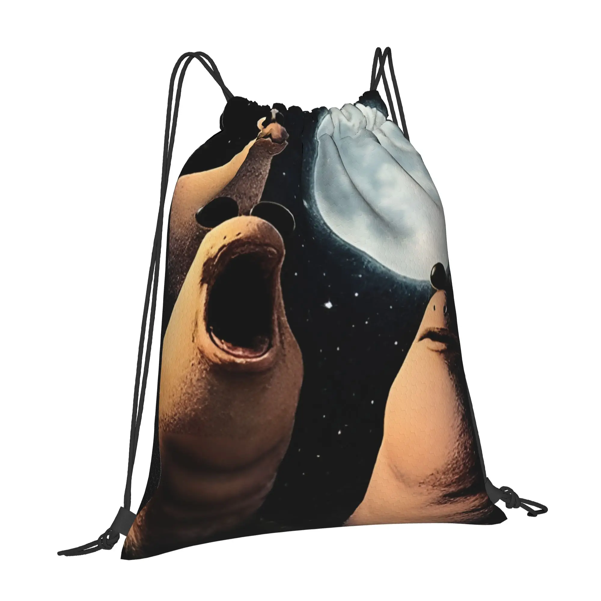 Marcus The Worm, Marcus Meme,  Tiktok Marcus The Worm Drawstring Bags Travel Unisex Storage Organize Bundle Pocket Rope Bag