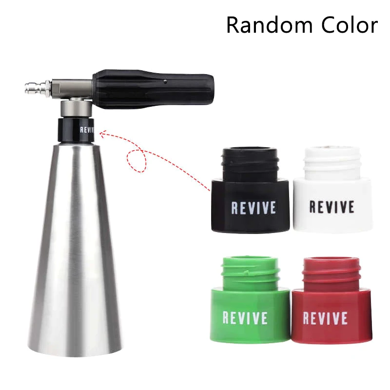 جهاز تنظيف يعمل بالضغط العالي رغوة مدفع انس زجاجة موزع الصابون موصل مباشر متعدد الألوان لغسيل السيارات تنظيف ملحقات المسدس #2