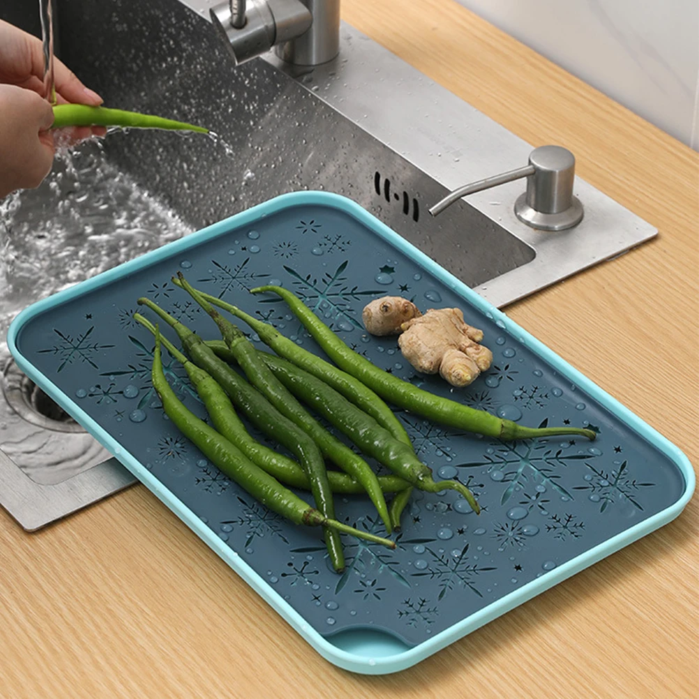 

2pcs Rectangular Teaboard Double Layer Drain Tray For Cups Fruits Vegetables Storage Kitchen Drying Mat Cup Draining Rack Tea