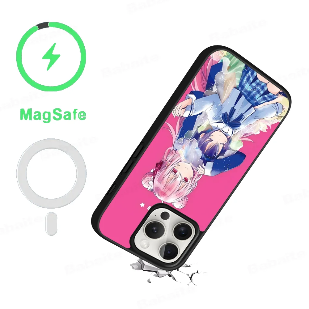 H-Happy S-Sugar Life Phone Case Magesafe Magnetic Wireless Charge Case For iPhone 16 11 12 13 14 15 Pro Max Plus Mini