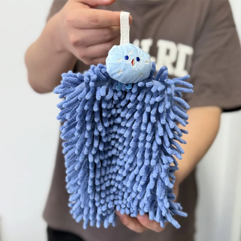 

Cartoon Chenille Hand Towels Super Absorbent Soft Washcloths for Bathroom and Kitchen Cute Fast-Drying Kids Towels 1 Pack