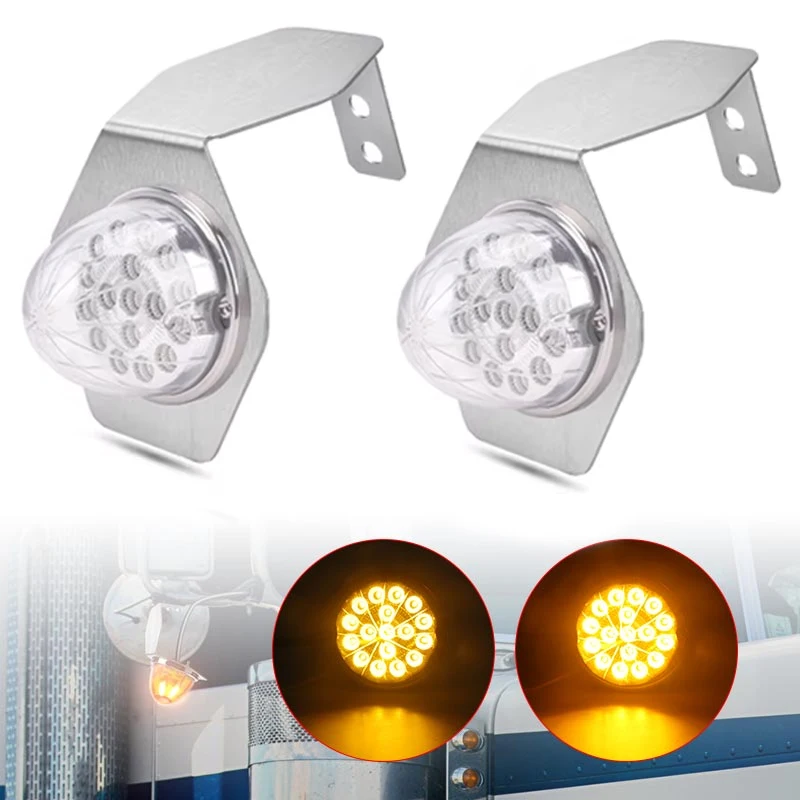 أضواء البطيخ LED مع قوس بازل الجانب ماركر التخليص مصباح ارتفاع منخفض تحذير ضوء لشاحنة مقطورة شاحنة فان حافلة 12 فولت