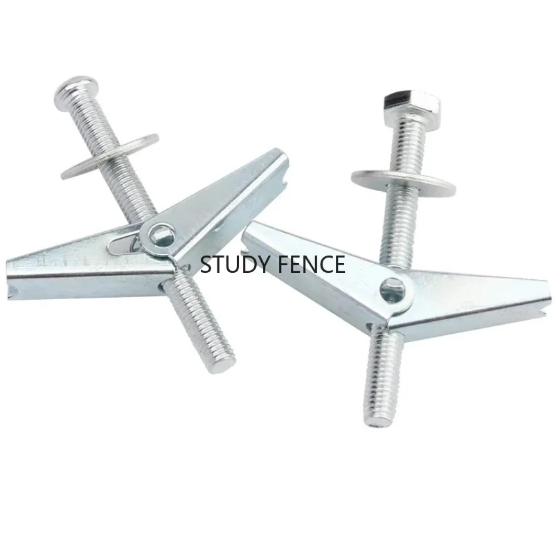 10pcs M4/M5/M6/M8/M10 Carbon Steel Expansion Screw, Umbrella Shaped Expansion Plug Bolt , Household Hardware Accessories