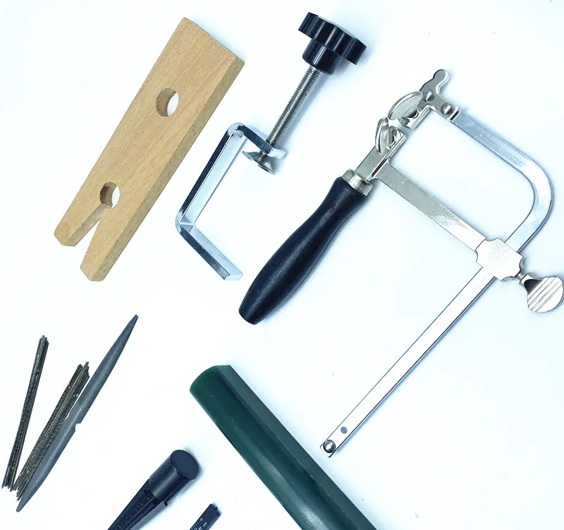 Jewelers Wax Ring Carving Tool Kit Ring Tube Sawblades Wax Ring Sizer Jewelers Wax File Bench Pin-HDF