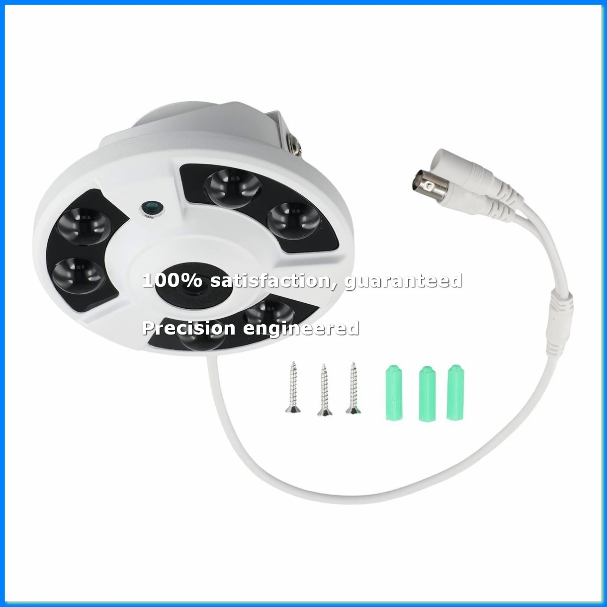●5MP IR 6 Lights Camera Wide Angle HD Surveillance IR Night Vision UTC 5-In-1 AHD Coaxial BNC Camera