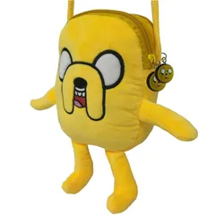 New Cute Anime Adventure Time Jake Dog Kids Boys Plush Messenger Bag Stuffed Crossbody Bags For Women