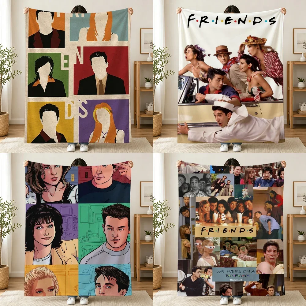 Friends Show Inspired Throw Blanket Cozy Pop Culture Gift for TV Lovers Nostalgic Couch Decor 150x230cm
