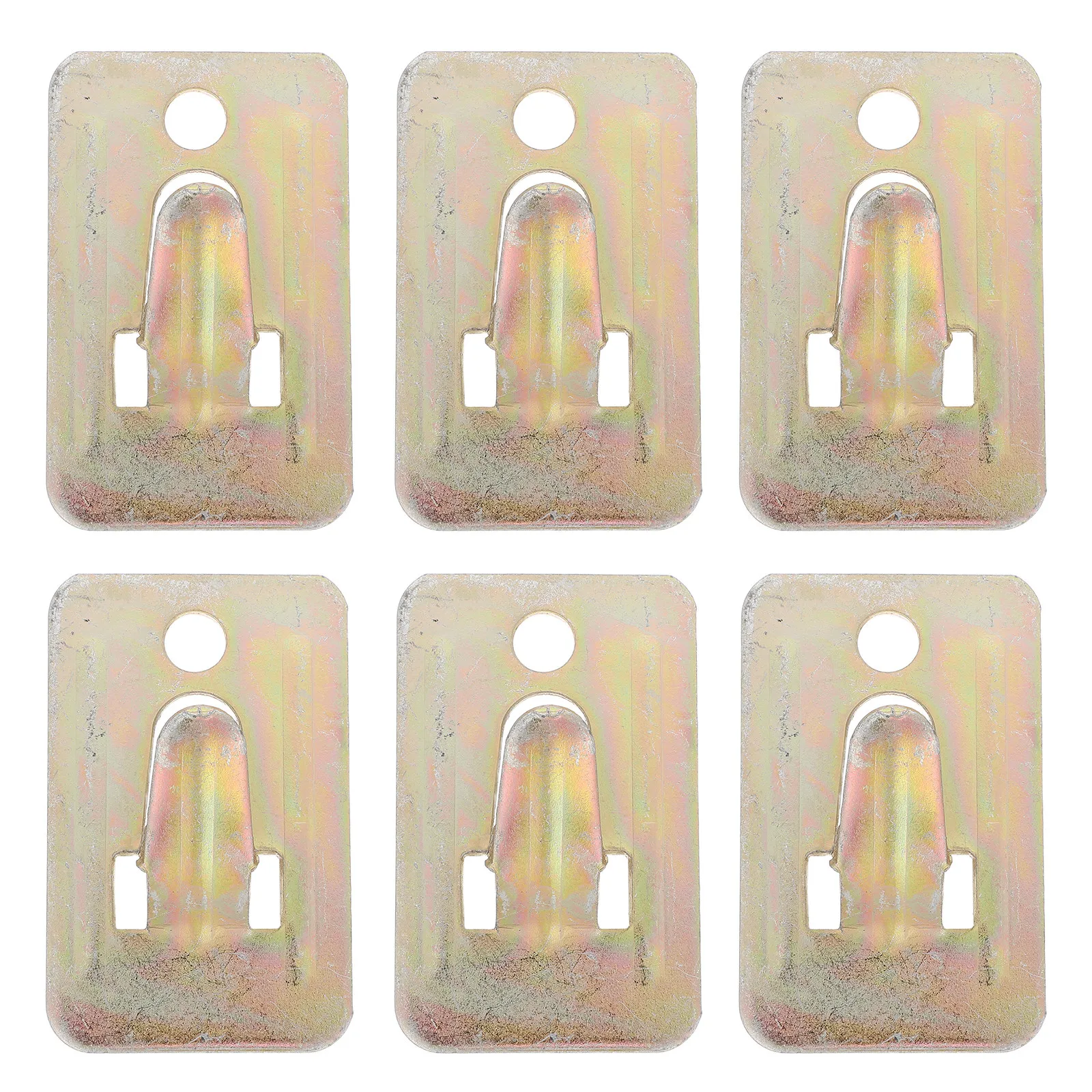 6Pcs Hollow Water Heater Bracket Sturdy Wall Mounting Clamp Secure Installation Metal Support Plate Heavy Duty Wall Fixing Plate