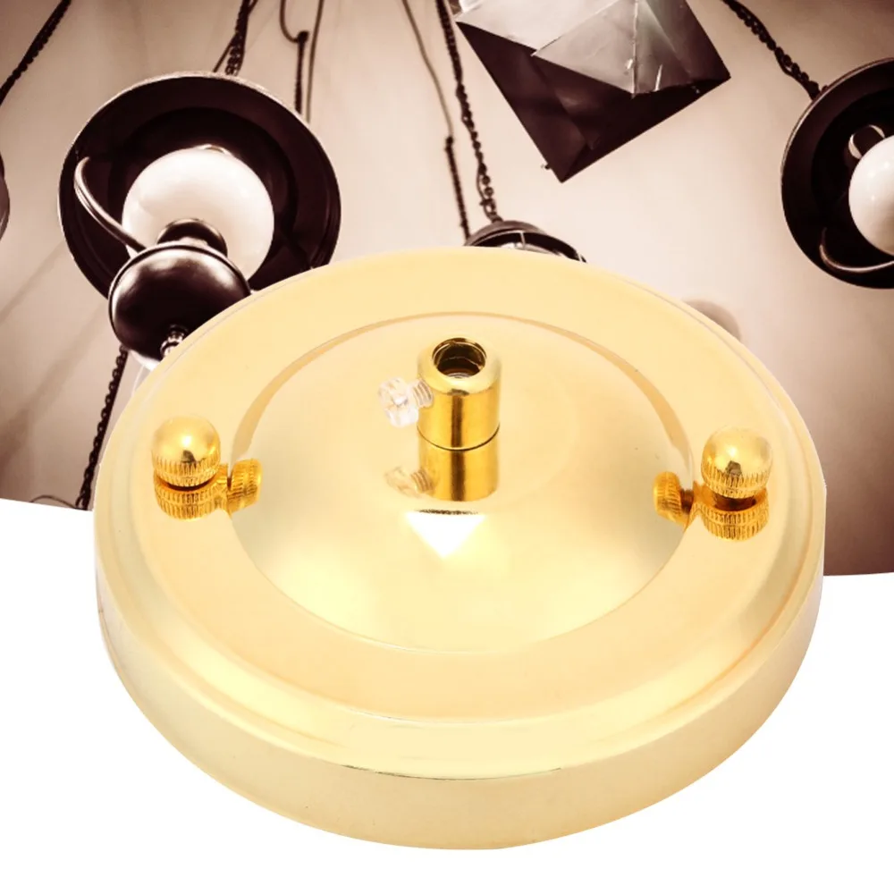 2 Pack Iron Material Ceiling Light Hook Gold or Antique Bronze Ceiling Canopy Hook Chandelier Plate Holder Home Decor