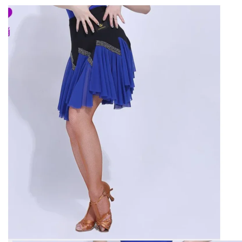 1pcs/lot woman fashion tassel latin dance short skirt lady patchwork cha cha dance skirt