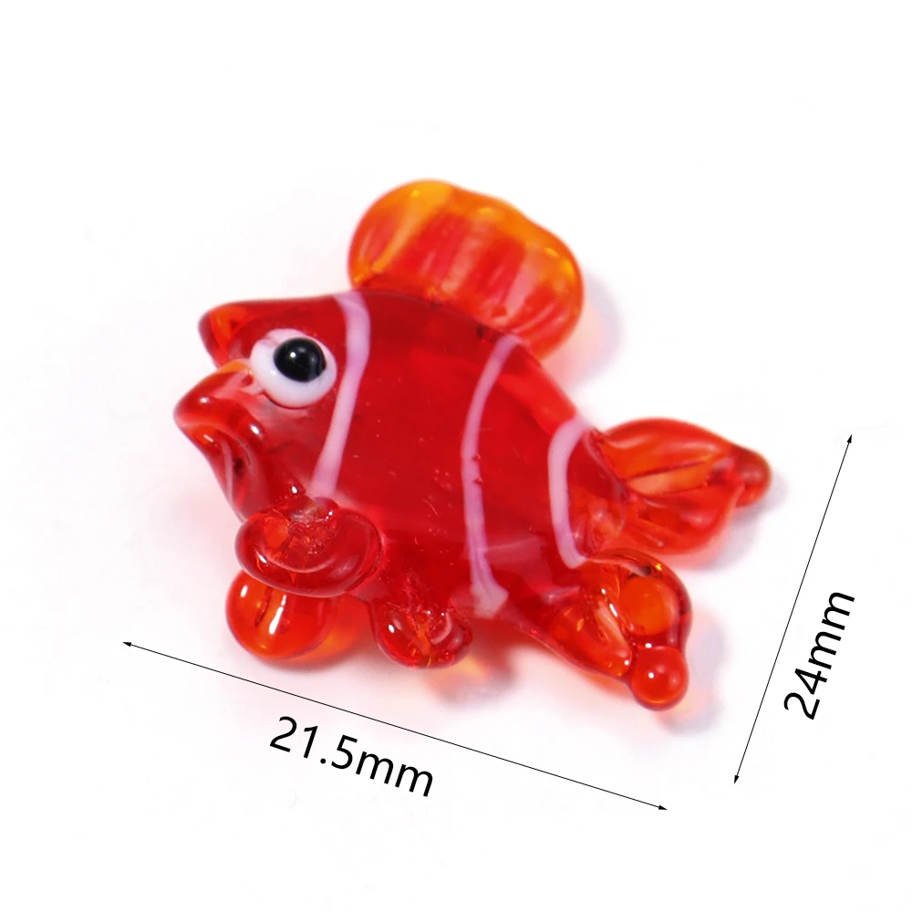 1pcs Ocean Lampwork Pendant Simulation Cute Animals Glass Beads Charms For Jewelry Making Necklace Earrings Key Chains ﻿ image 6