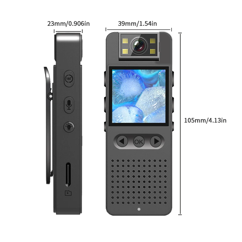 1080P high-definition night vision mini DV sports camera invisible outdoor thumb camera small law enforcement recorder camera