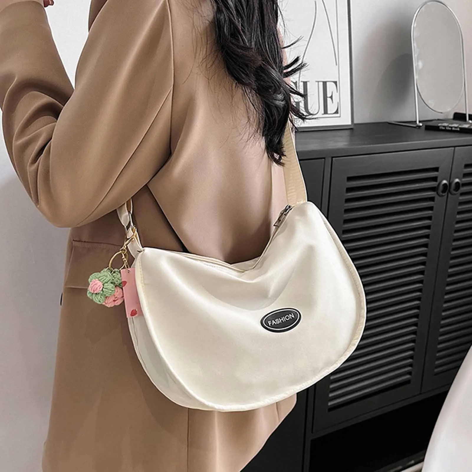 

Сумки на плечо женские однотонные универсальные простые многофункциональные сумки в стиле Харадзюку сумки через плечо большой вместимости прекрасные и свежие