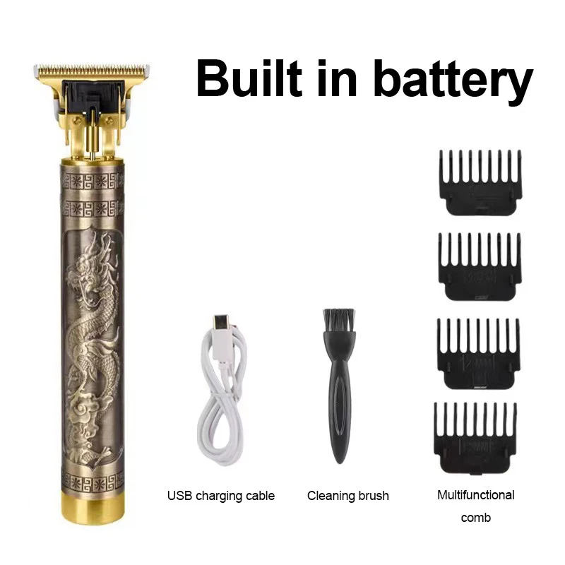 

Beauty and hair trimmer charging for 2 hours, 70 minutes use, cool dragon pattern body hair clipper