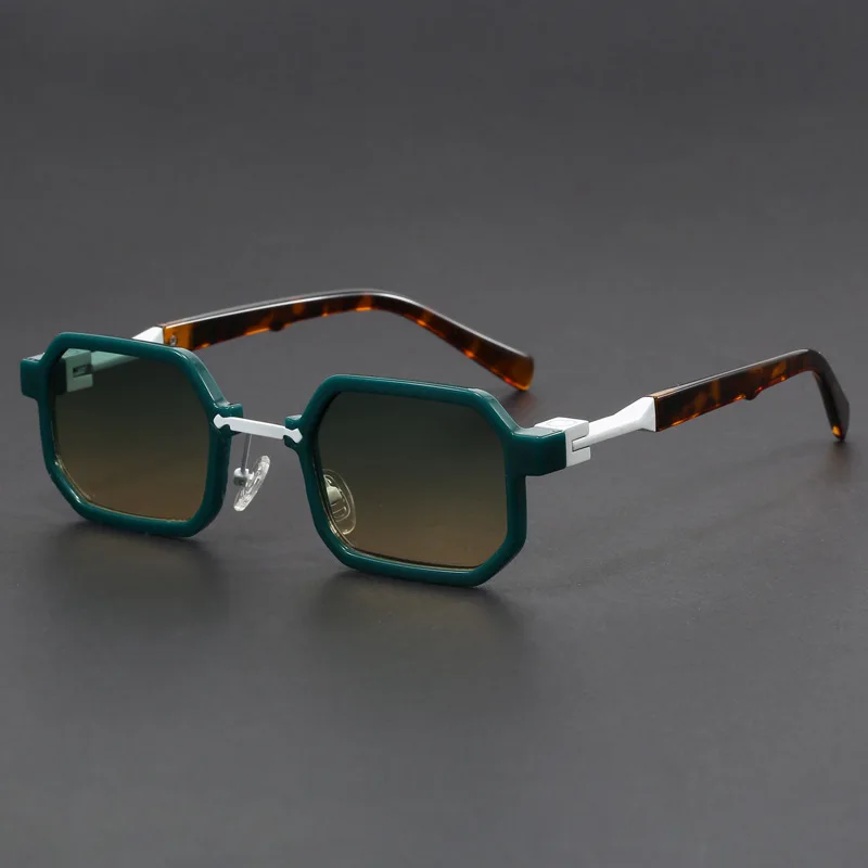 New Men's Advanced Ultra Light Coarse Frame Fashion Square Sunglasses Women Men Trendy Anti Mist Outdoor Driving Shades UV400