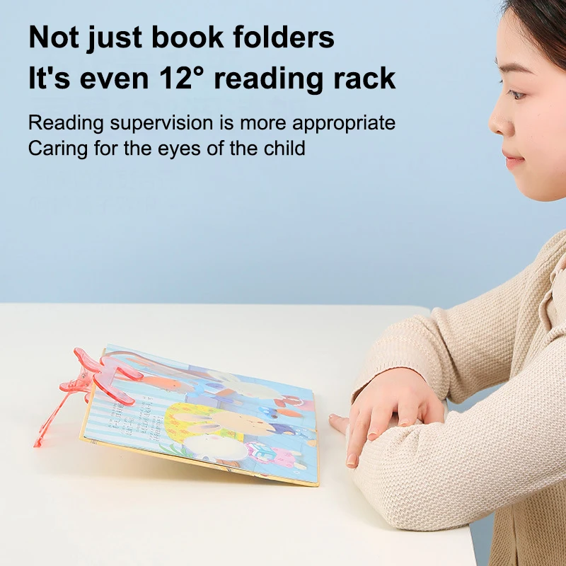 Transparent Book Holder Desktop Reading Stand Fixed Book Holder Note Holder Anti Page Turning Holder Student Learning Tools