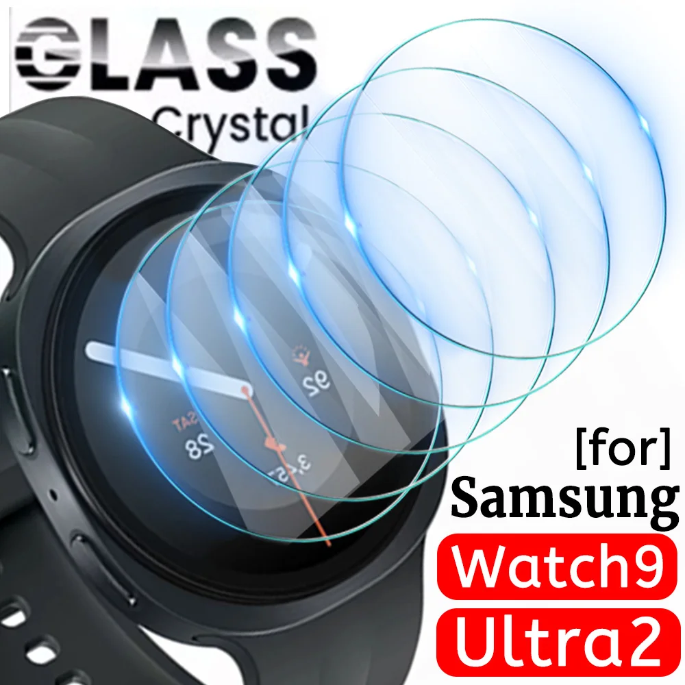 1-5Pcs 9H Hardness Tempered Glass Watch Screen Protectors for Samsung Watch 9 40mm 44mm Protective Film for Samsung Watch Ultra2