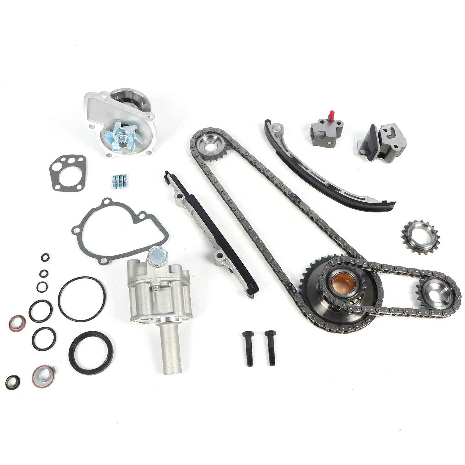 

1 комплект цепи ГРМ, водяной и масляный насос для 98-04 Nissan Frontier Xterra 2.4L KA24DE, детали автомобильного двигателя