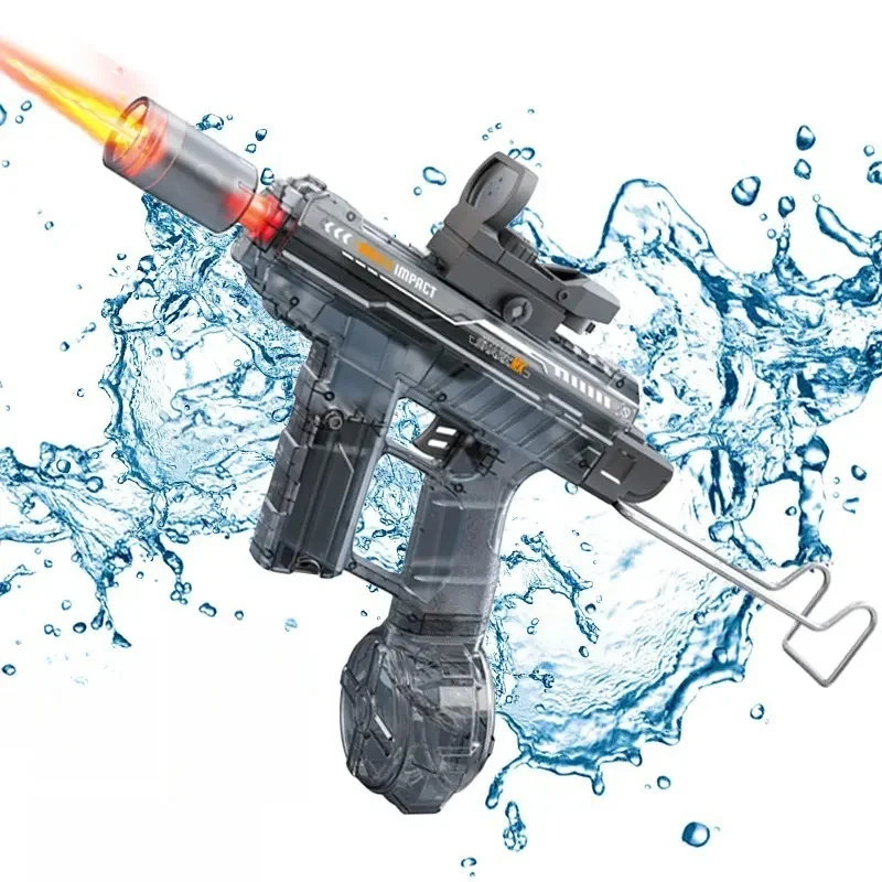

Led Light Electric Water Gun Toys for Kids Breathe Fire Automatic Continuous Water Pistol Children Summer Outdoor Beach Pool Toy