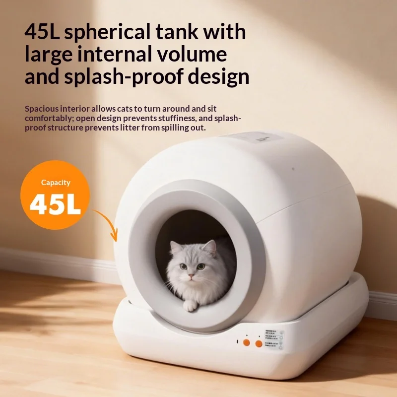 Caja de arena autolimpiable para gatos con control de olores y app - imagen 3