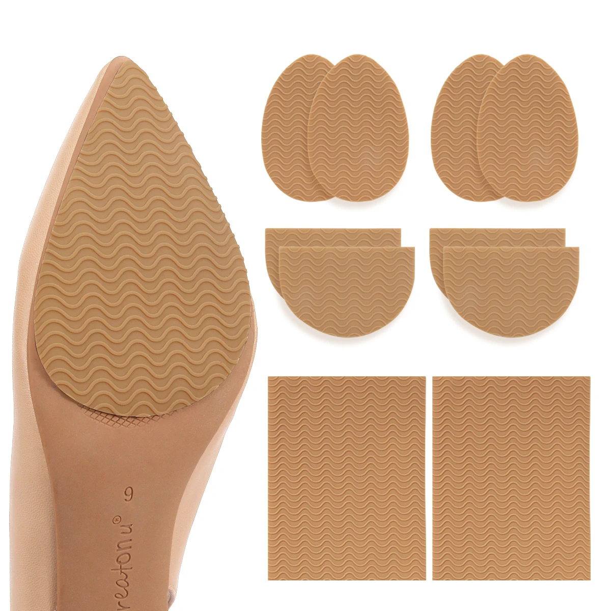 Anti-slip stickers for shoe soles, anti-slip and noise-reducing stickers for high-heeled shoes and sport/leisure shoes